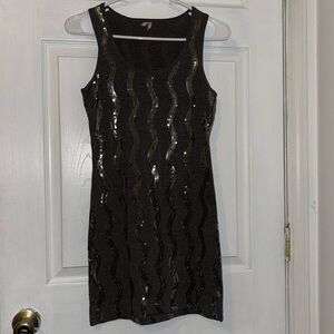 Grey dress with sequins